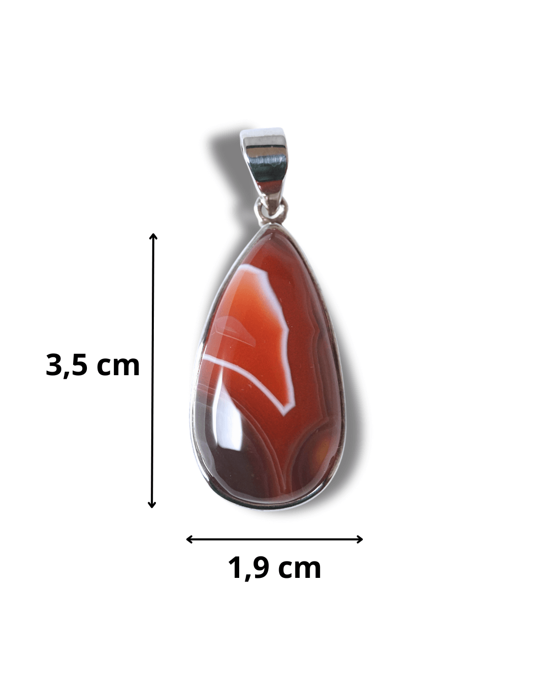 Colgante Agata Botswana Plata Ley