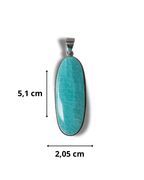 Colgante Amazonita Plata Ley