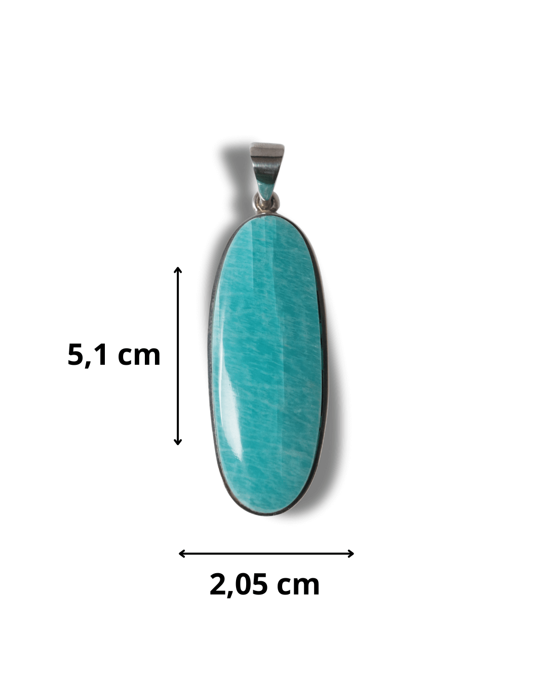 Colgante Amazonita Plata Ley