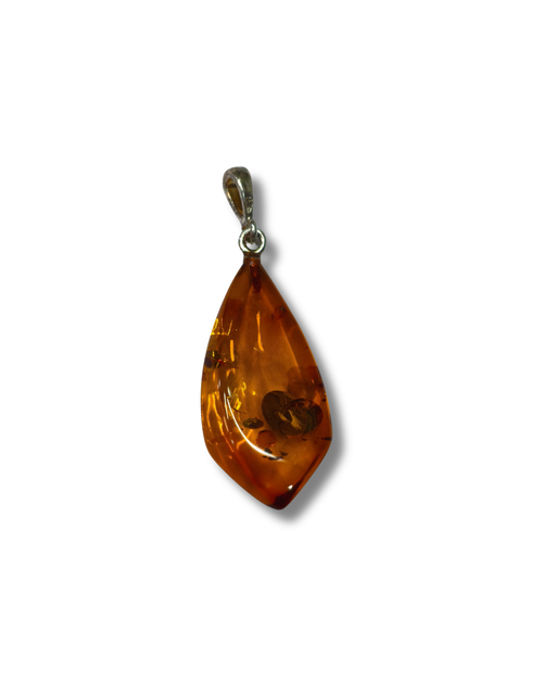 Colgante Ambar Plata Ley LS07