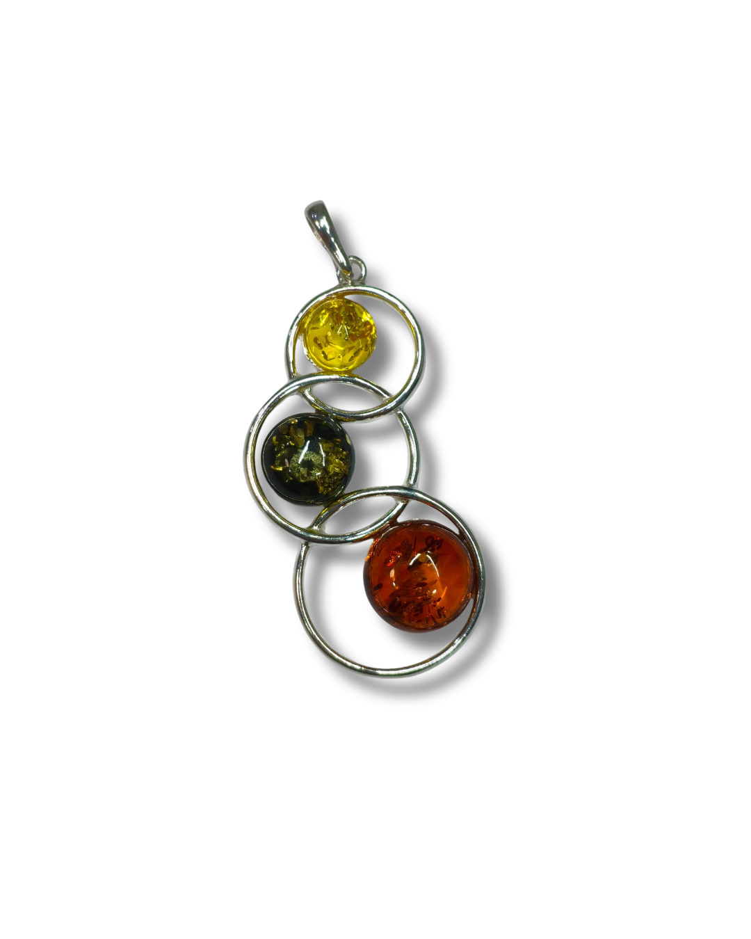 Colgante Ambar Plata Ley LS02