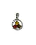 Colgante Ambar Plata Ley LS03