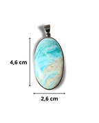 Colgante Aragonita Plata Ley