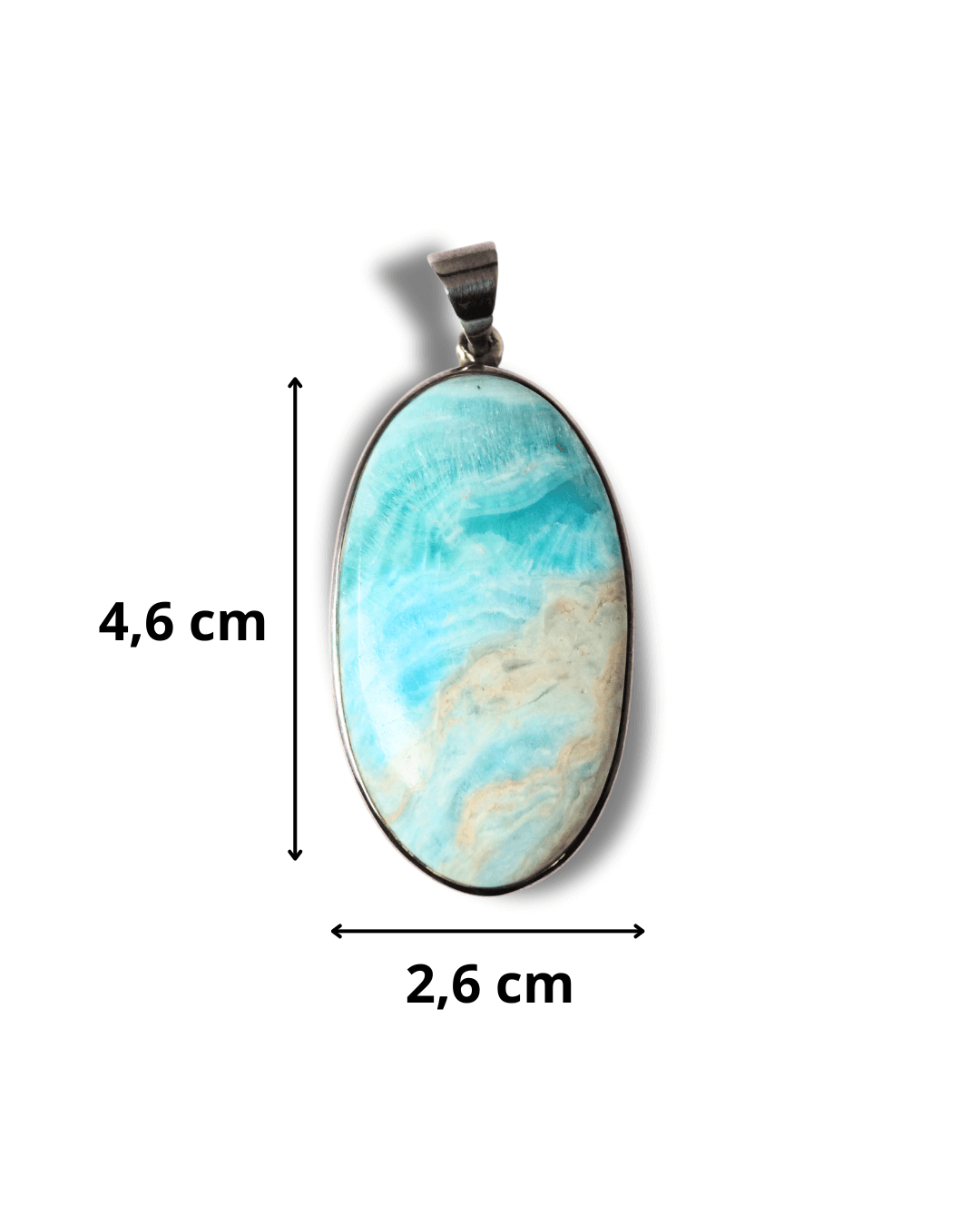 Colgante Aragonita Plata Ley