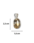 Colgante Citrino Plata Ley