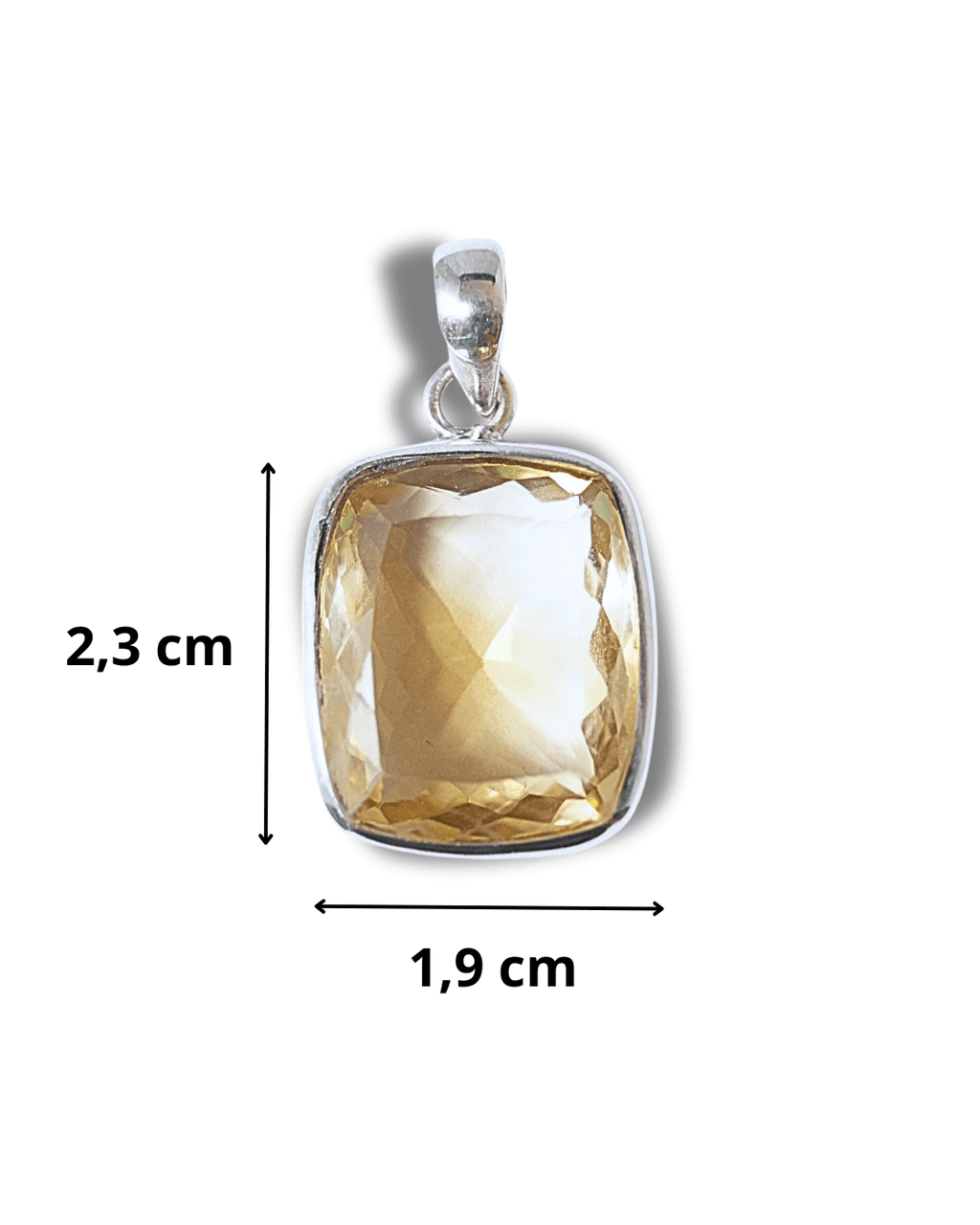 Colgante Citrino Plata Ley LS02