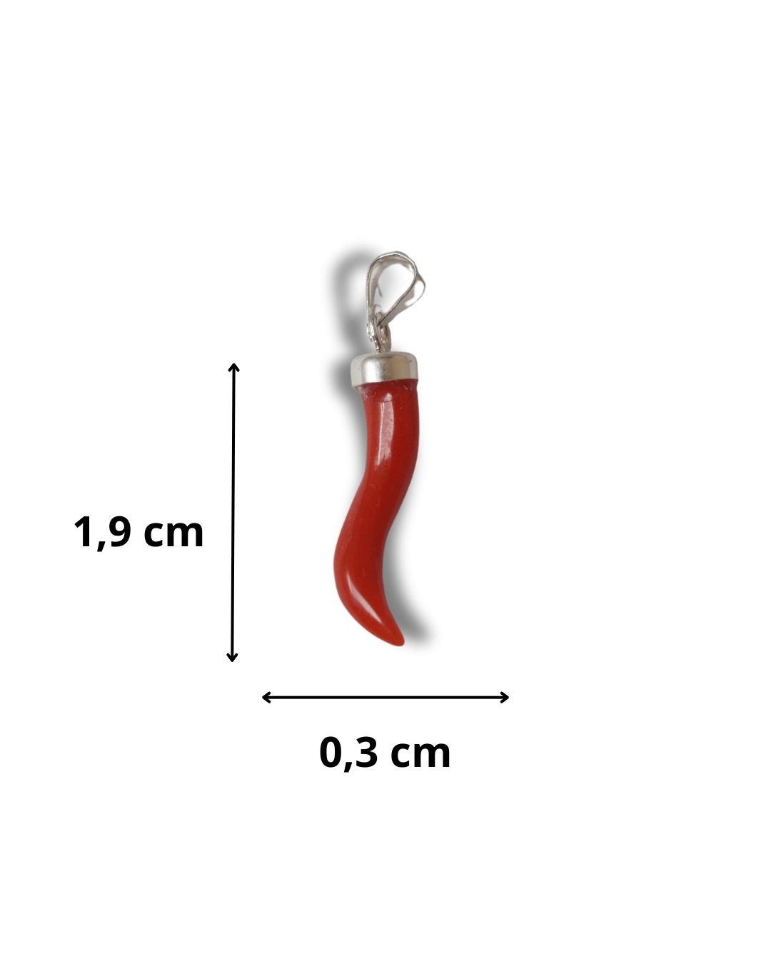 Colgante Coral Plata Ley