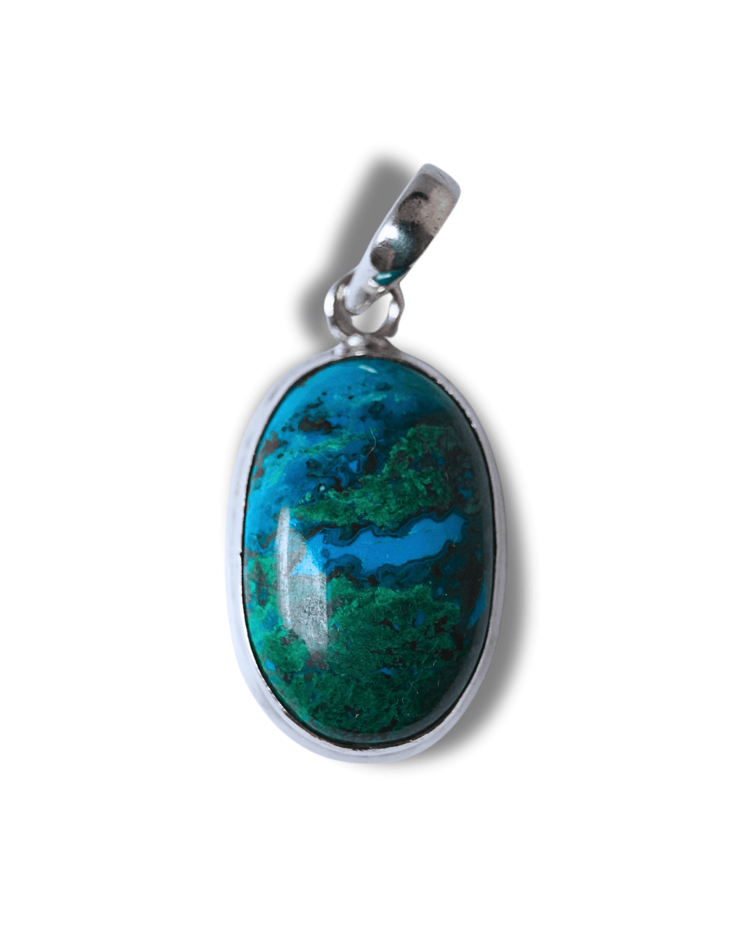 Colgante Crisocola Plata Ley