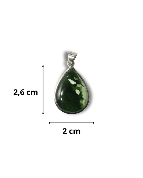 Colgante Cromo Calcedonia Plata Ley