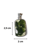 Colgante Cromo Calcedonia Plata Ley LS02