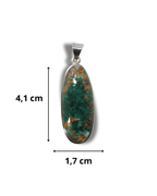 Colgante Cromo Diopsida Plata Ley