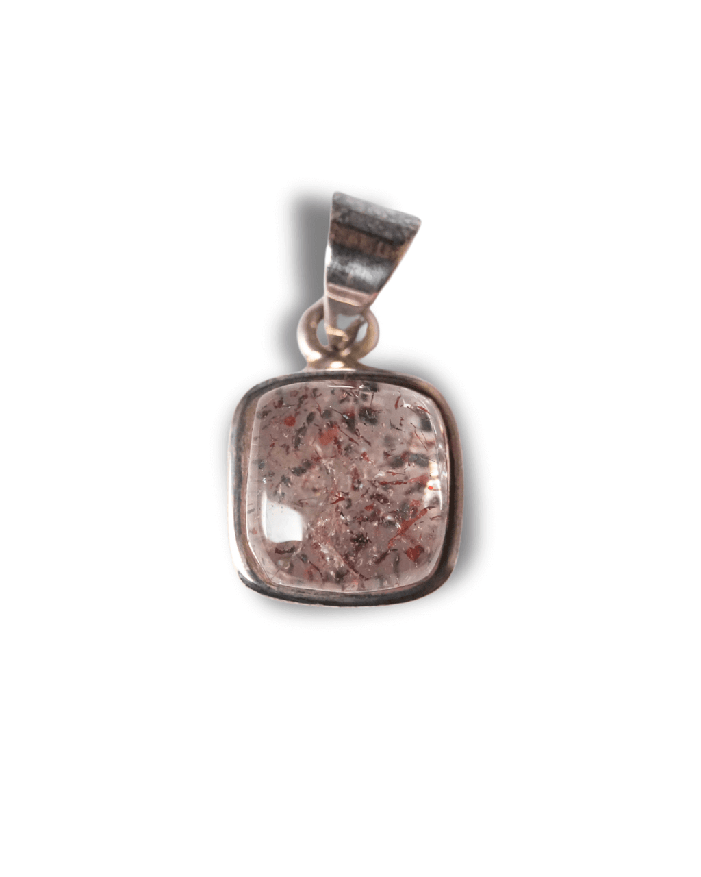 Colgante Cuarzo Harlequin Plata Ley LS02