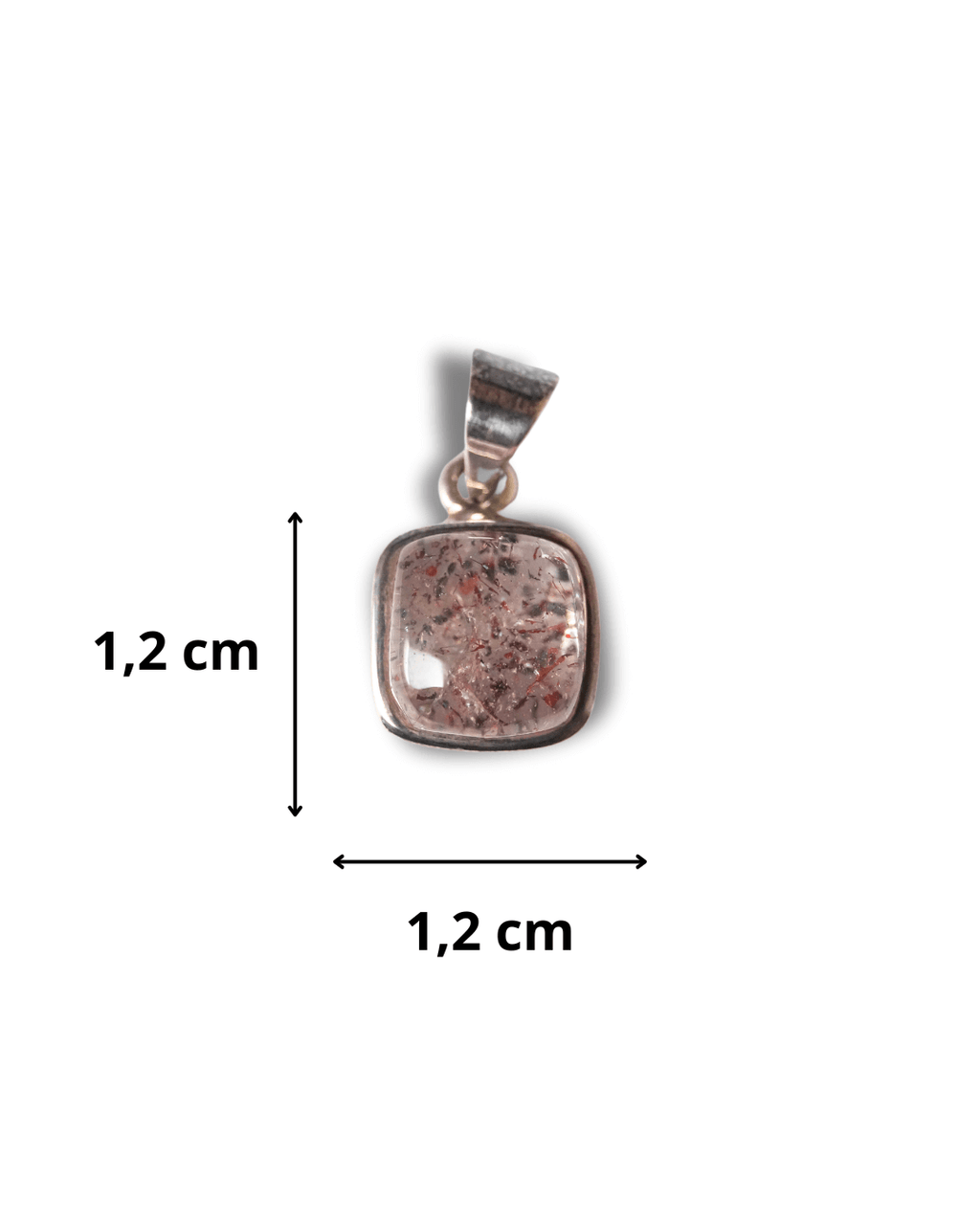 Colgante Cuarzo Harlequin Plata Ley LS02