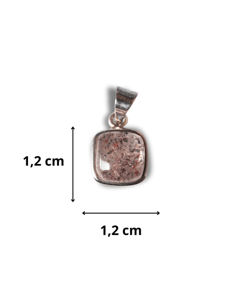 Colgante Cuarzo Harlequin Plata Ley LS02