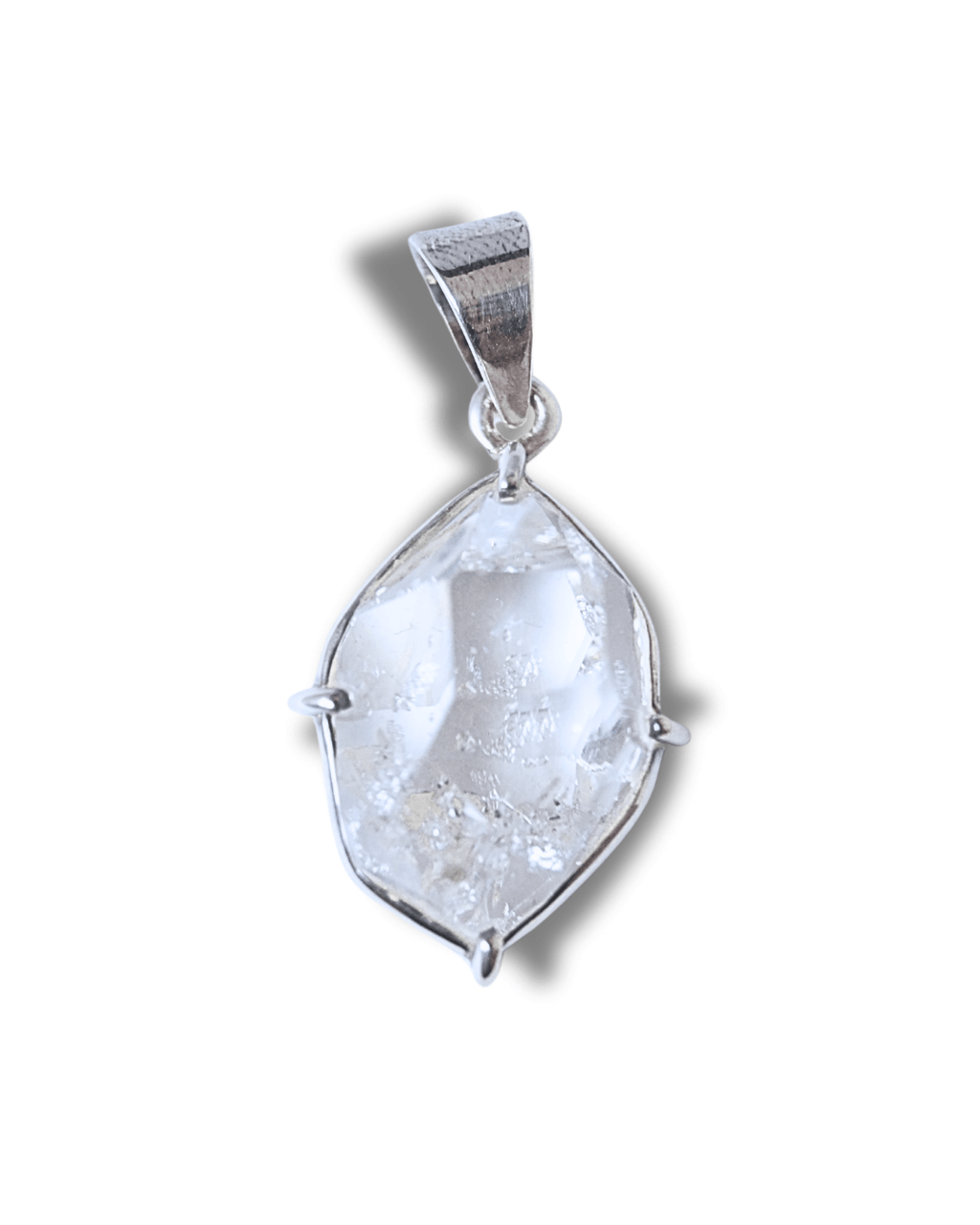 Colgante Cuarzo Herkimer Plata Ley