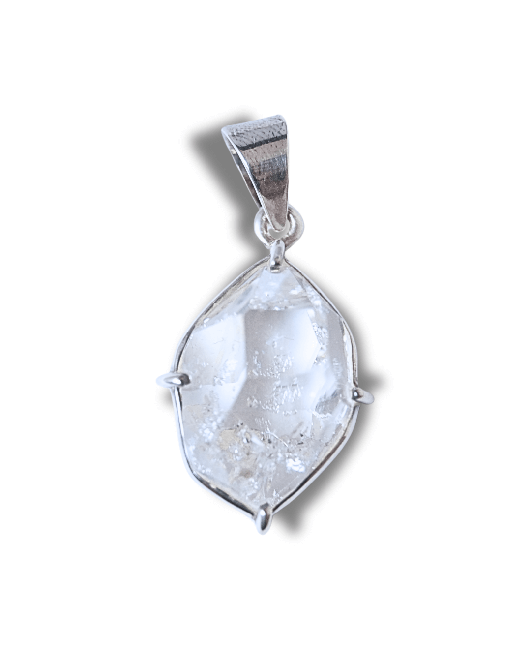 Colgante Cuarzo Herkimer Plata Ley