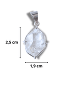 Colgante Cuarzo Herkimer Plata Ley