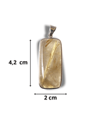 Colgante Cuarzo Rutilado Plata Ley