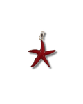 Colgante Estrella de Mar Coral Plata Ley
