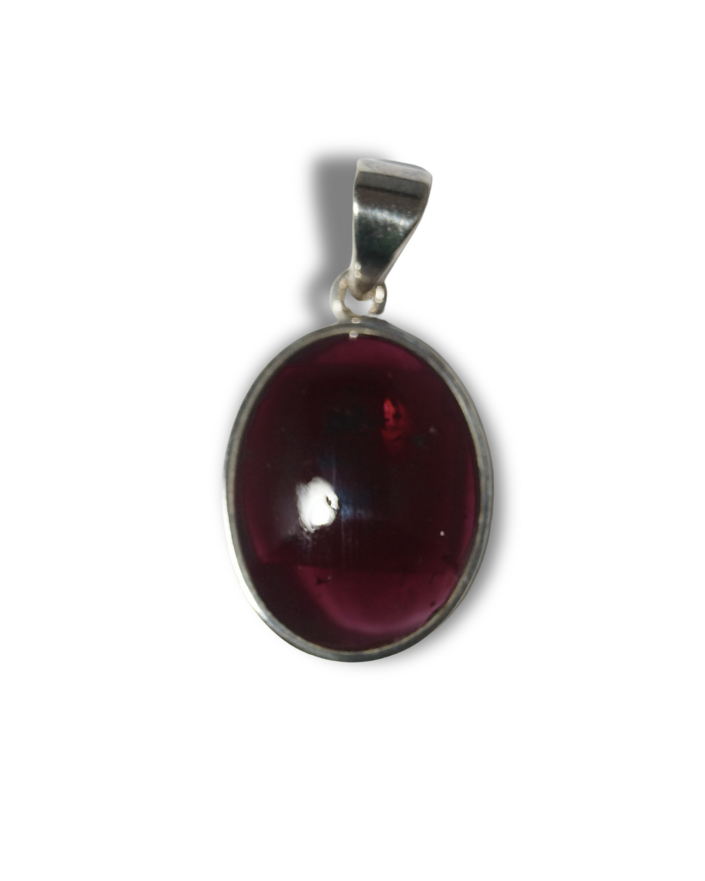 Colgante Granate Plata Ley
