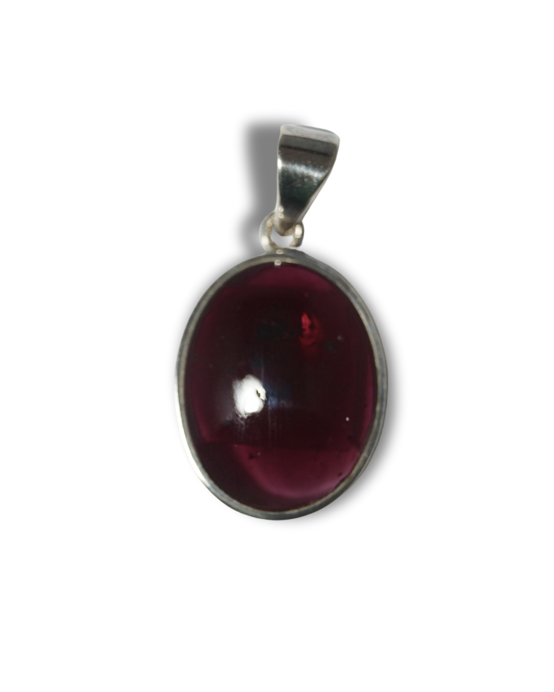 Colgante Granate Plata Ley