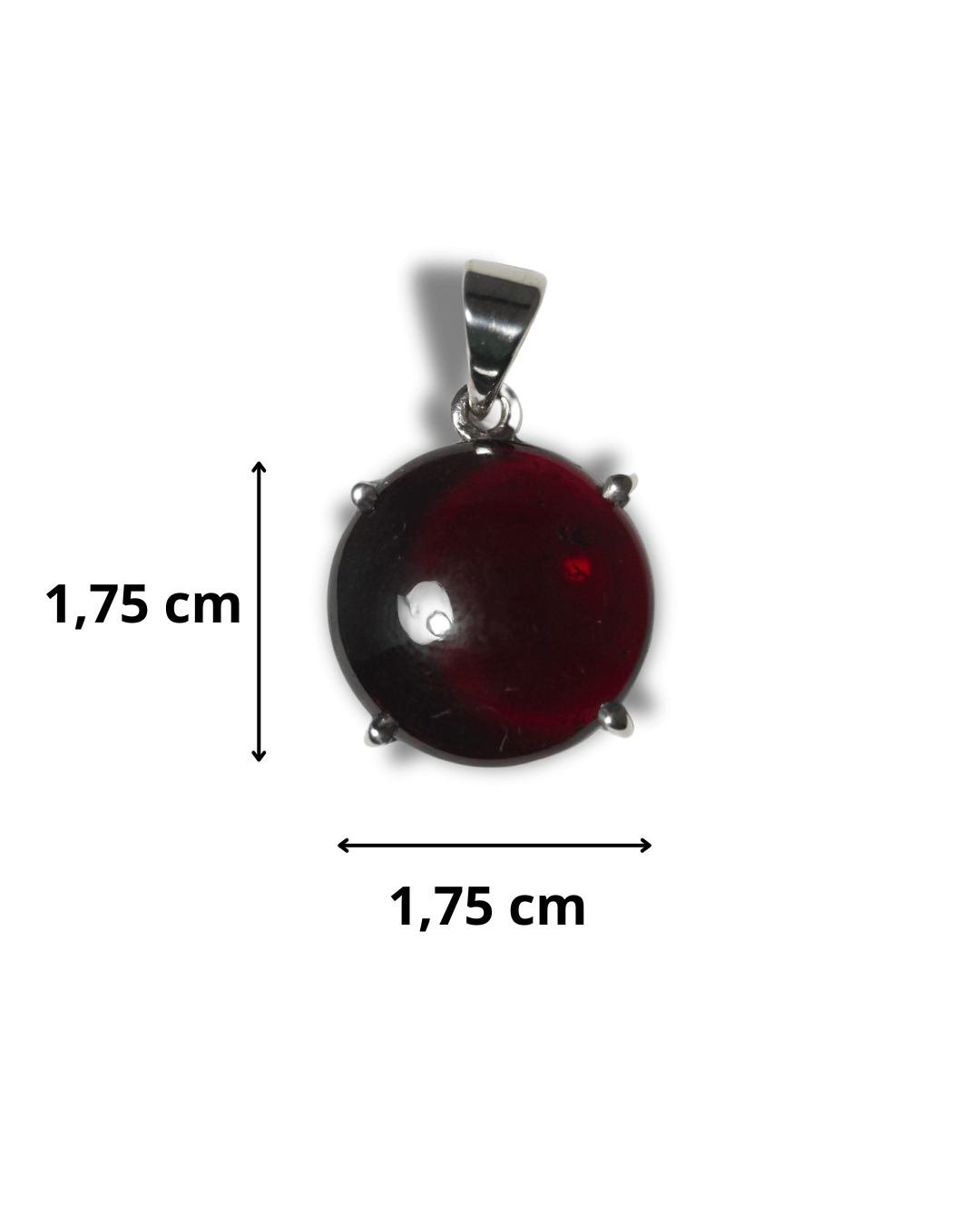 Colgante Granate Plata Ley LS02