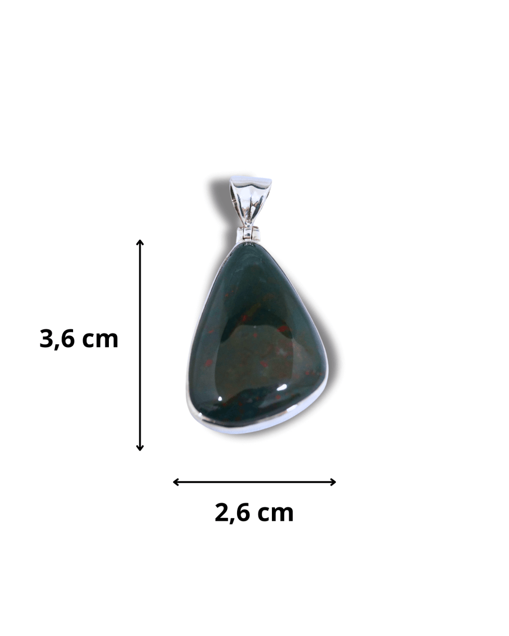 Colgante Jaspe Sanguineo Plata Ley LS02