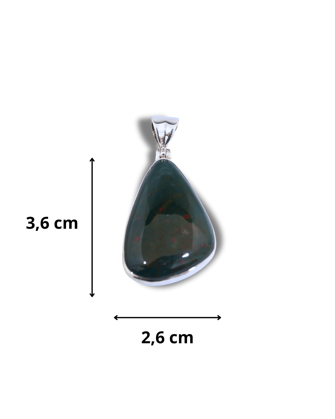 Colgante Jaspe Sanguineo Plata Ley LS02