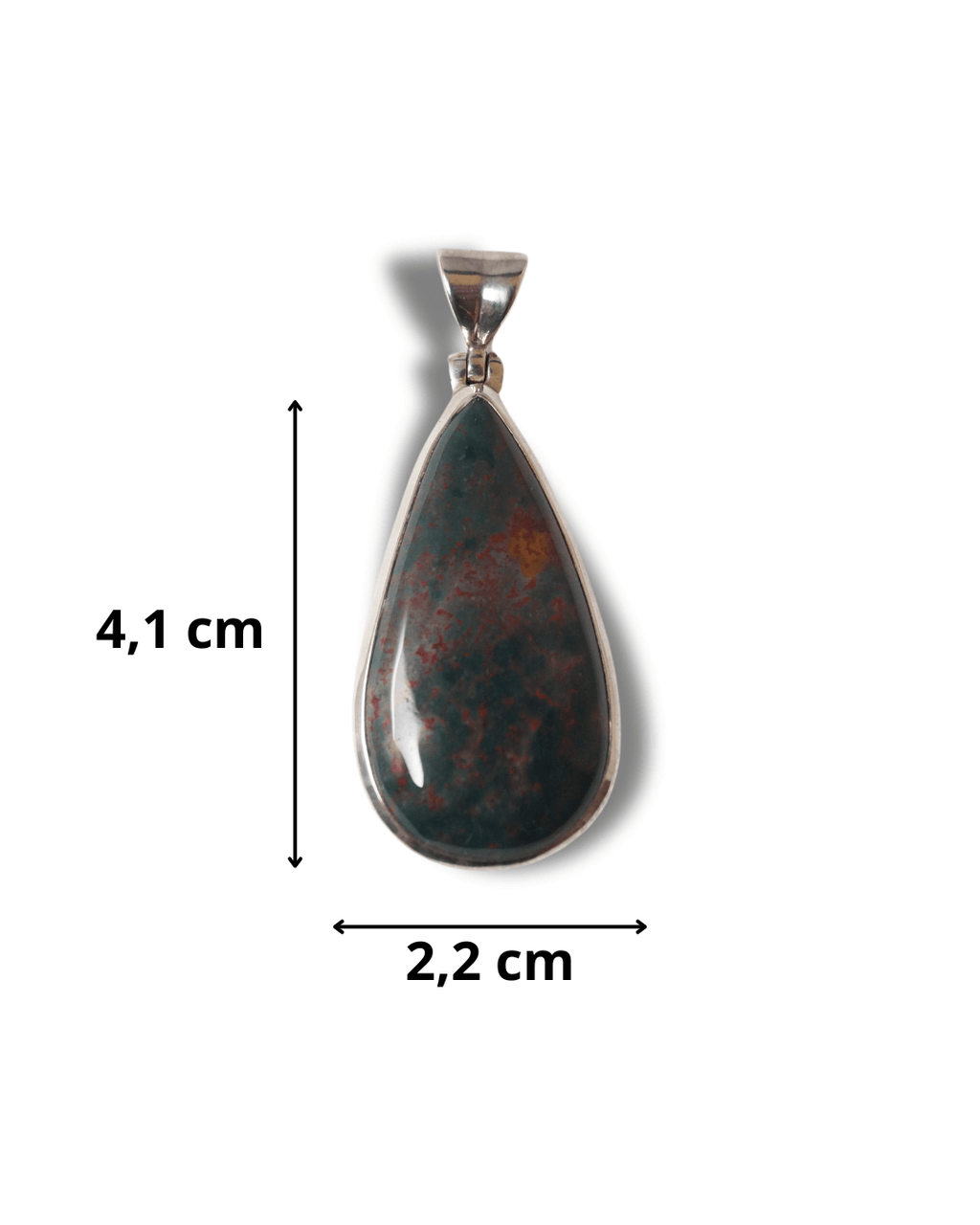 Colgante Jaspe Sanguineo Plata Ley LS03