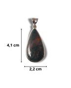 Colgante Jaspe Sanguineo Plata Ley LS03