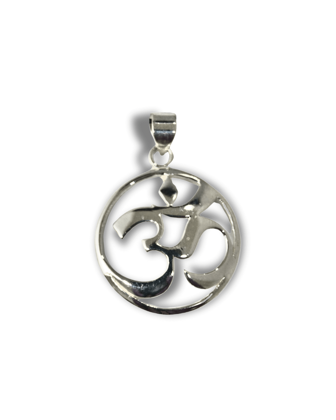 Colgante Om Plata Ley