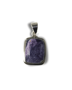 Colgante Piedra Tiffany Plata Ley