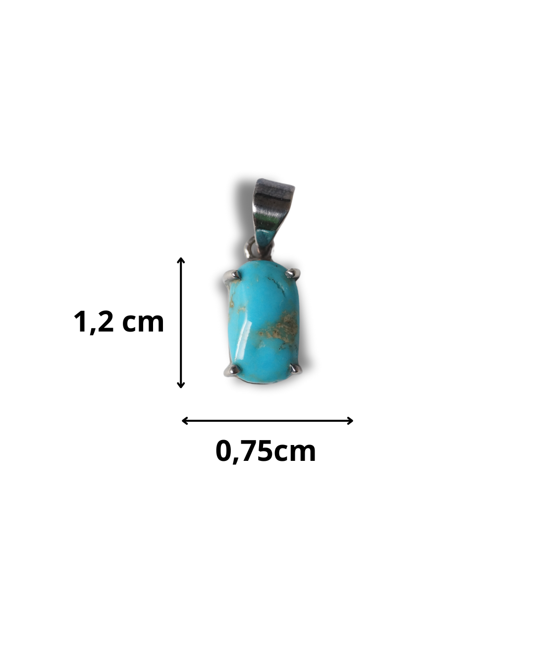 Colgante Turquesa Plata Ley LS02