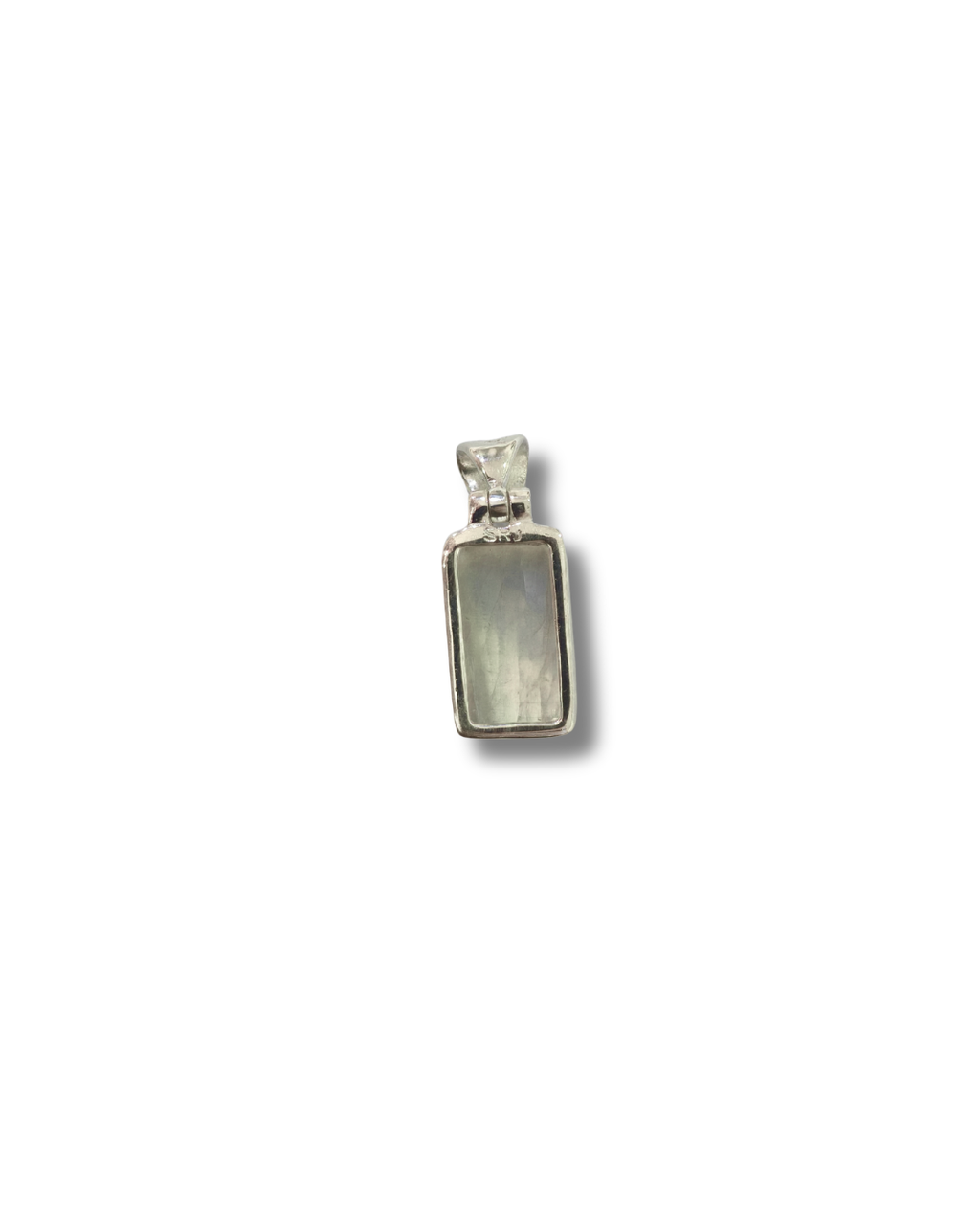 Colgante Piedra Luna Rainbow Plata Ley LS01