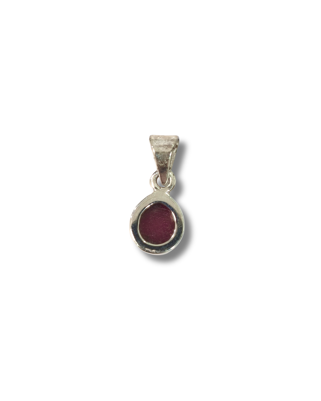 Colgante Rubi Fucsita Plata Ley LS01