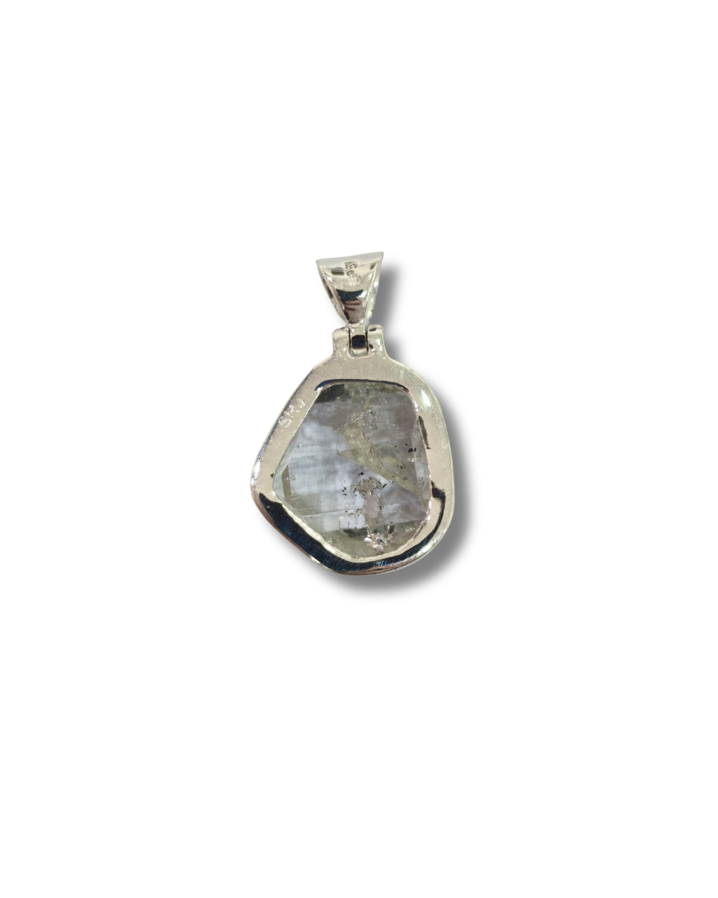 Colgante Cuarzo Herkimer Plata Ley LS01