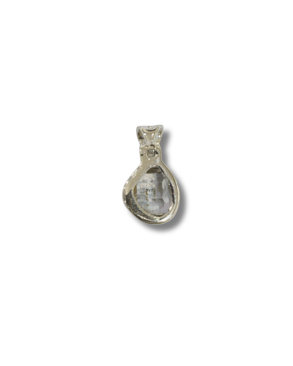Colgante Cuarzo Herkimer Plata Ley LS02
