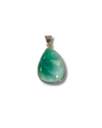 Colgante Larimar Verde Plata Ley LS01