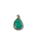 Colgante Larimar Verde Plata Ley LS01