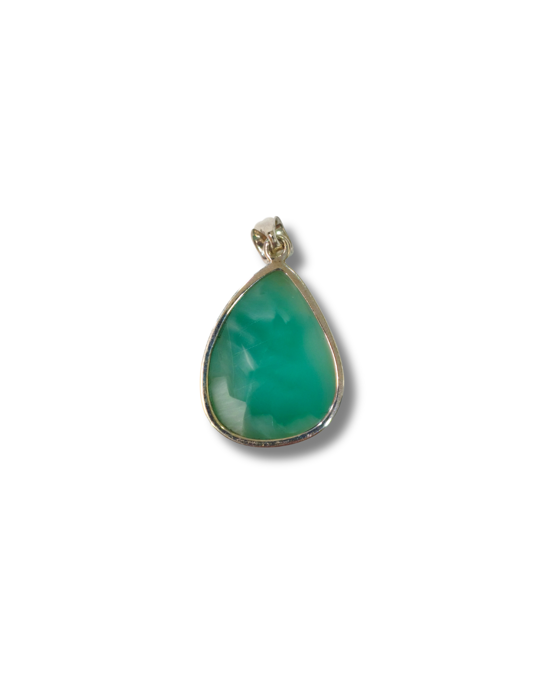 Colgante Larimar Verde Plata Ley LS01