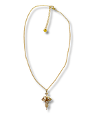 Colgante con Cadena Simbologia Acero Dorado LS07