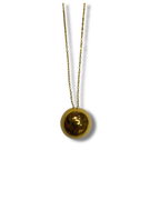 Colgante con Cadena Simbologia Acero Dorado LS04