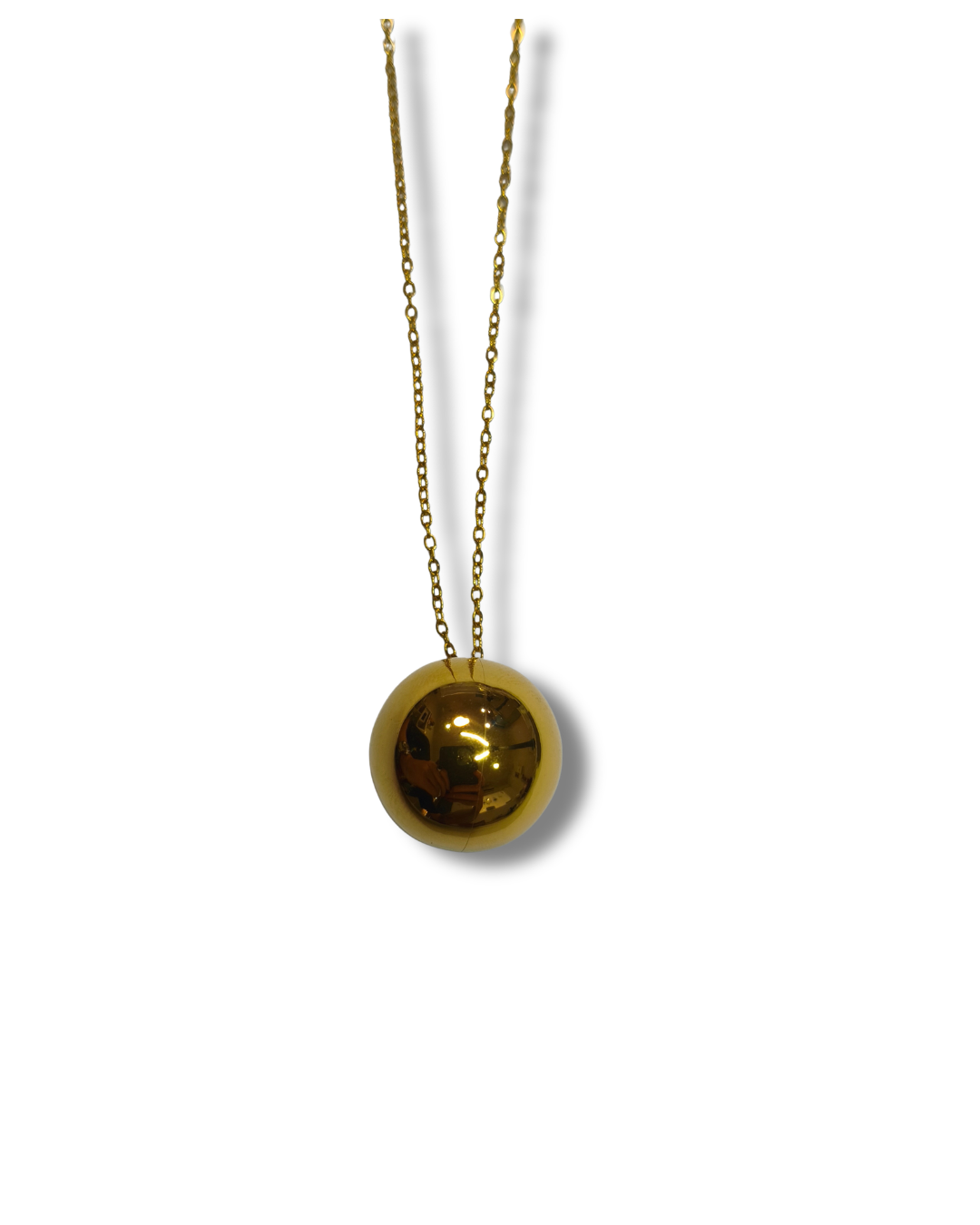 Colgante con Cadena Simbologia Acero Dorado LS04