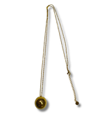 Colgante con Cadena Simbologia Acero Dorado LS04