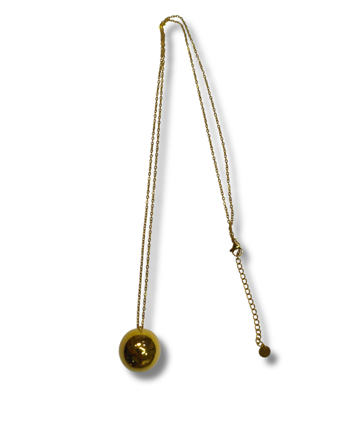 Colgante con Cadena Simbologia Acero Dorado LS04