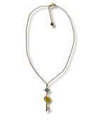 Colgante con Cadena Simbologia Acero Dorado LS05