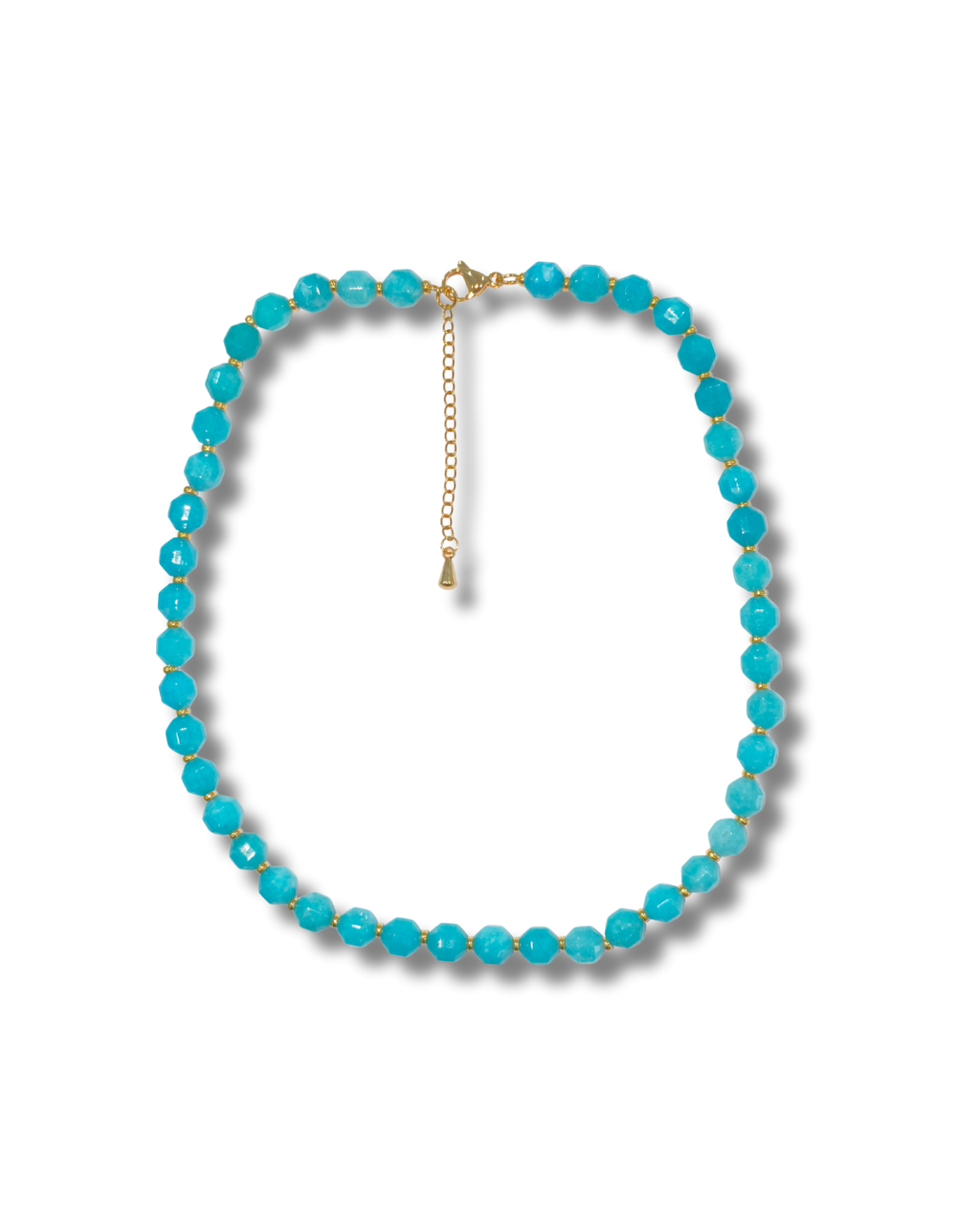 Collar Amazonita Acero LS01