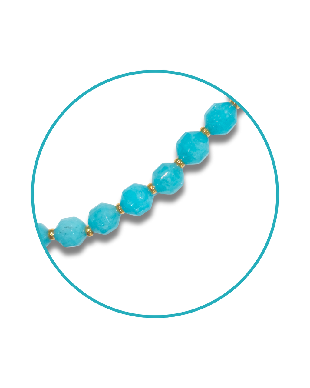 Collar Amazonita Acero LS01