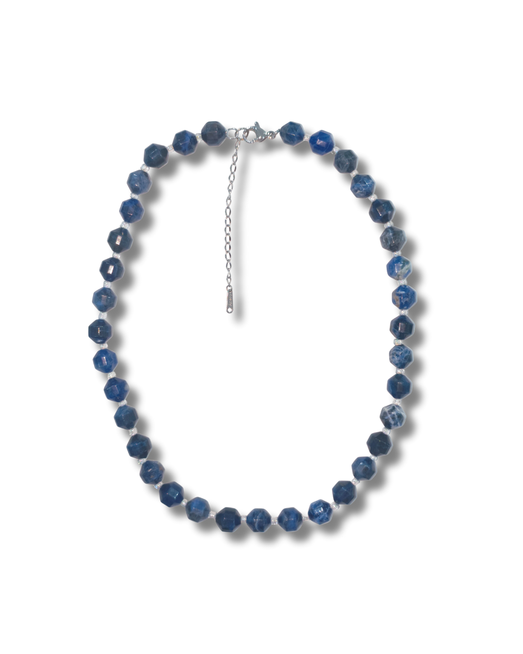 Collar Sodalita Acero