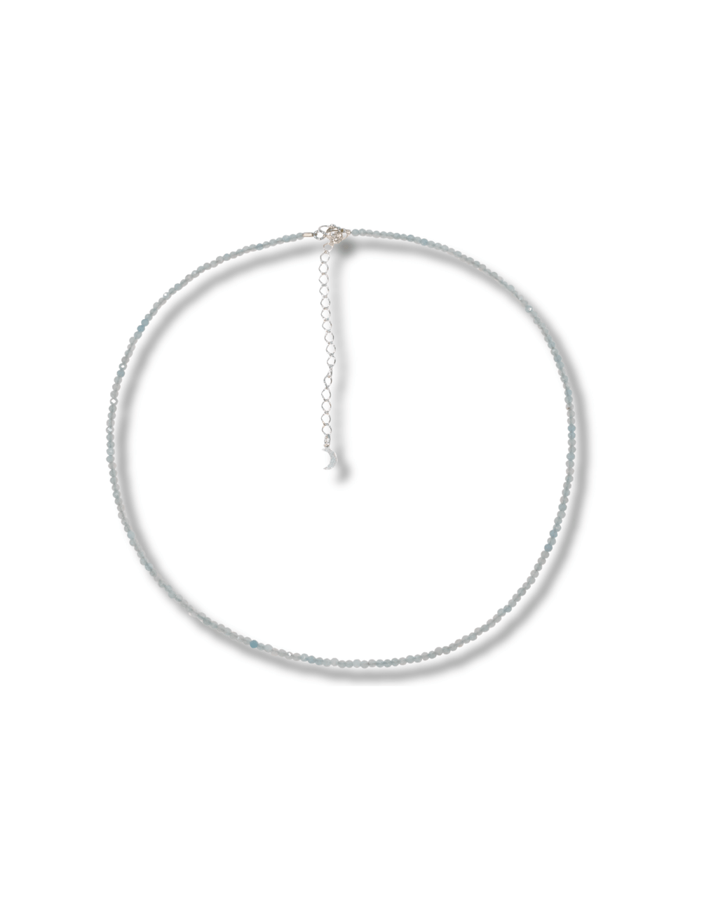 Gargantilla Aguamarina Plata Ley